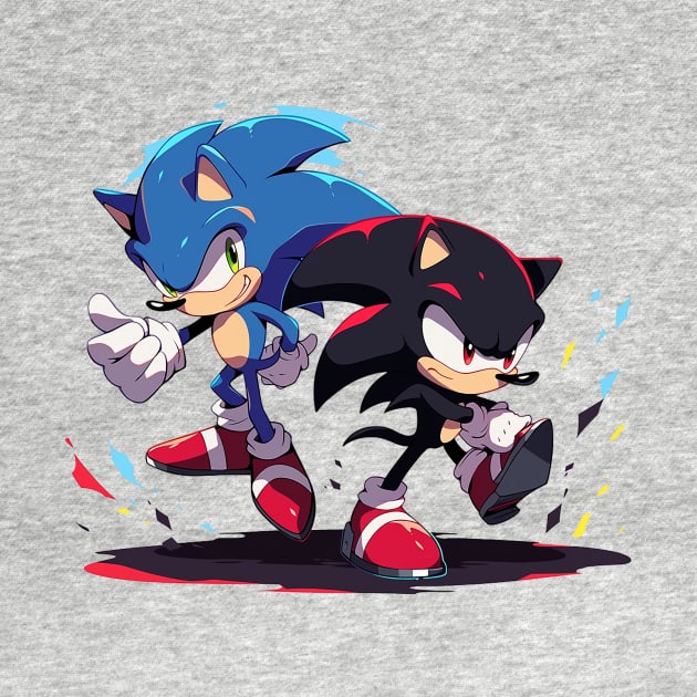 sonic and shadow by piratesnow